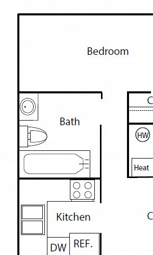 ONE BEDROOM (L)